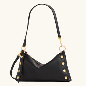 Hammitt Kyle -  Black/Brushed Gold Red Zip
