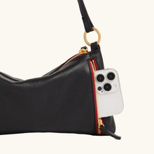Load image into Gallery viewer, Hammitt Kyle -  Black/Brushed Gold Red Zip