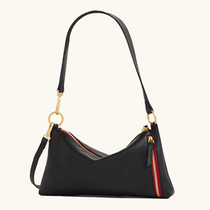 Hammitt Kyle -  Black/Brushed Gold Red Zip