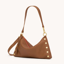 Load image into Gallery viewer, Hammitt Kyle MED - Mahogany Pebble/Brushed Gold Red Zip