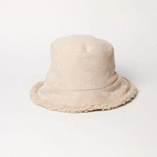 Load image into Gallery viewer, Hat Attack Sherpa Reversible Bucket Hat - Natural