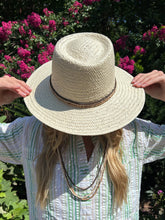 Load image into Gallery viewer, Jocelyn Kosi Bay Straw Hat with Natural Coconut Beads