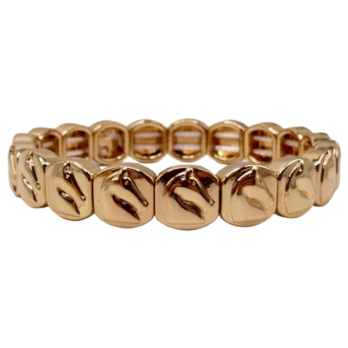 La Lumiere Horse Head Bracelet - Gold