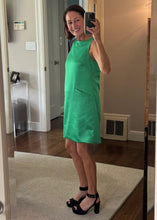 Load image into Gallery viewer, Kia Moore Carrie Dress - Kelly Green Satin