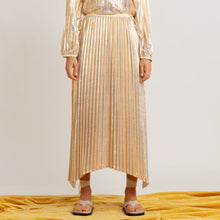 Load image into Gallery viewer, Flannel Claire Skirt - Gold