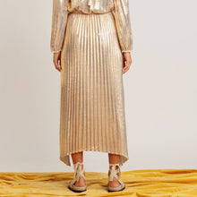 Load image into Gallery viewer, Flannel Claire Skirt - Gold