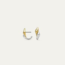 Load image into Gallery viewer, Jenny Bird Egret Huggie Earrings - Two-Tone