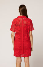 Load image into Gallery viewer, Cleobella Ileanna Crochet Mini Dress - Poppy Red