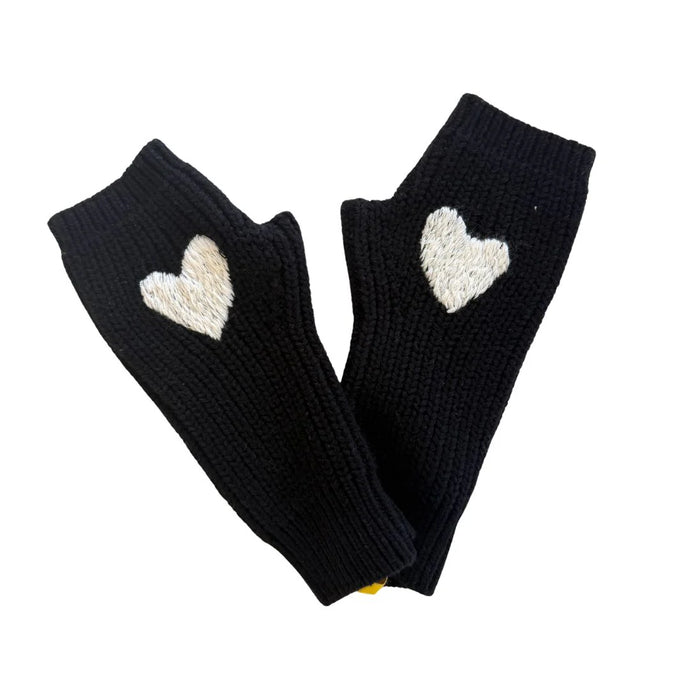 Kerri Rosenthal Imperfect Heart Smittens - Black