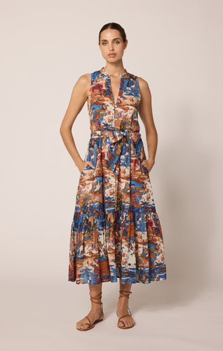 Cleobella Izora Midi Dress - Murano Print