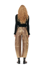 Load image into Gallery viewer, Ganni Foil Denim Stary - Gold