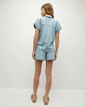Load image into Gallery viewer, Veronica Beard Almera Chambray Button-Down Top - Sky