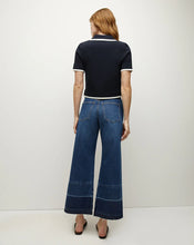 Load image into Gallery viewer, Veronica Beard Taylor Cropped Wide-Leg Jean Released Hem - Bright Blue