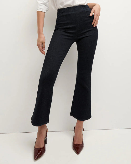 Veronica Beard Carson Off-Duty Kick-Flare Jean