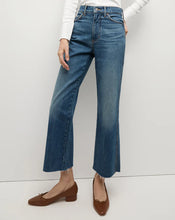 Load image into Gallery viewer, Veronica Beard Dylan Straight-Leg Raw Hem Jean - Evening Dush