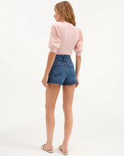 Load image into Gallery viewer, Veronica Beard Coralee Puff-Sleeve Top - Pink Clay