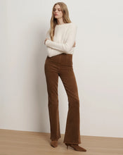 Load image into Gallery viewer, Veronica Beard Beverly Off-Duty Skinny-Flare Pant - Deep Ochre