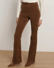 Load image into Gallery viewer, Veronica Beard Beverly Off-Duty Skinny-Flare Pant - Deep Ochre