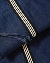Load image into Gallery viewer, Veronica Beard Taylor Track-Stripe Wide-Leg Jean - Indigo Rinse