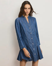 Load image into Gallery viewer, Veronica Beard Korinda Mini Shirtdress - Pool Party