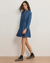 Load image into Gallery viewer, Veronica Beard Korinda Mini Shirtdress - Pool Party