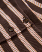 Load image into Gallery viewer, Veronica Beard Uma Ribbed Vest - Brown Stripe