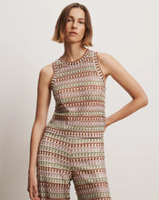 Load image into Gallery viewer, Veronica Beard Rhett Tank - Deep Ochre/Dove Multi