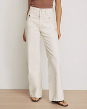 Load image into Gallery viewer, Veronica Beard Taylor Patch-Pocket Wide-Leg Jean - Ecru