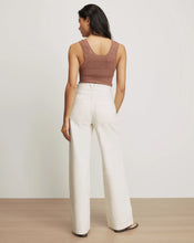 Load image into Gallery viewer, Veronica Beard Taylor Patch-Pocket Wide-Leg Jean - Ecru