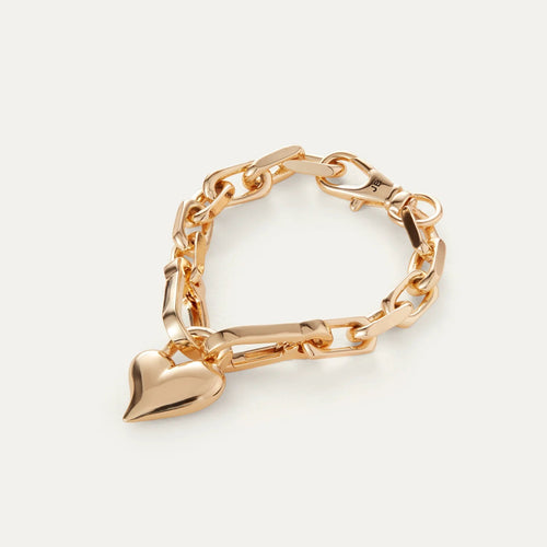 Jenny Bird Padlock Heart Chain Bracelet - 2 Colors