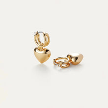 Load image into Gallery viewer, Jenny Bird Puffy Heart Huggie Earrings - 2 Colors