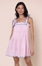 Load image into Gallery viewer, Juliet Dunn Pintuck Dress - Flamingo Pomegranate Print