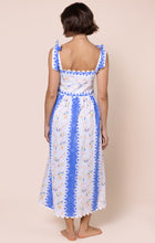 Load image into Gallery viewer, Juliet Dunn Tie Shoulder Dress - Bluebell Bird of Paradise Block Print