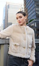 Load image into Gallery viewer, Generation Love Jen Faux Lamb Fur Jacket - Truffle