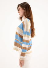 Load image into Gallery viewer, ESTHÈME Striped Lurex Top - Azurite