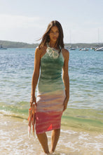 Load image into Gallery viewer, Young Fabulous &amp; Broke Iggy Midi Dress - Everglade Paint Brush Wash