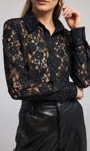 Load image into Gallery viewer, Generation Love Delania Lace Blouse - Black