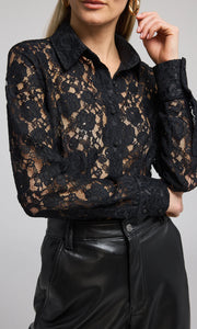 Generation Love Delania Lace Blouse - Black