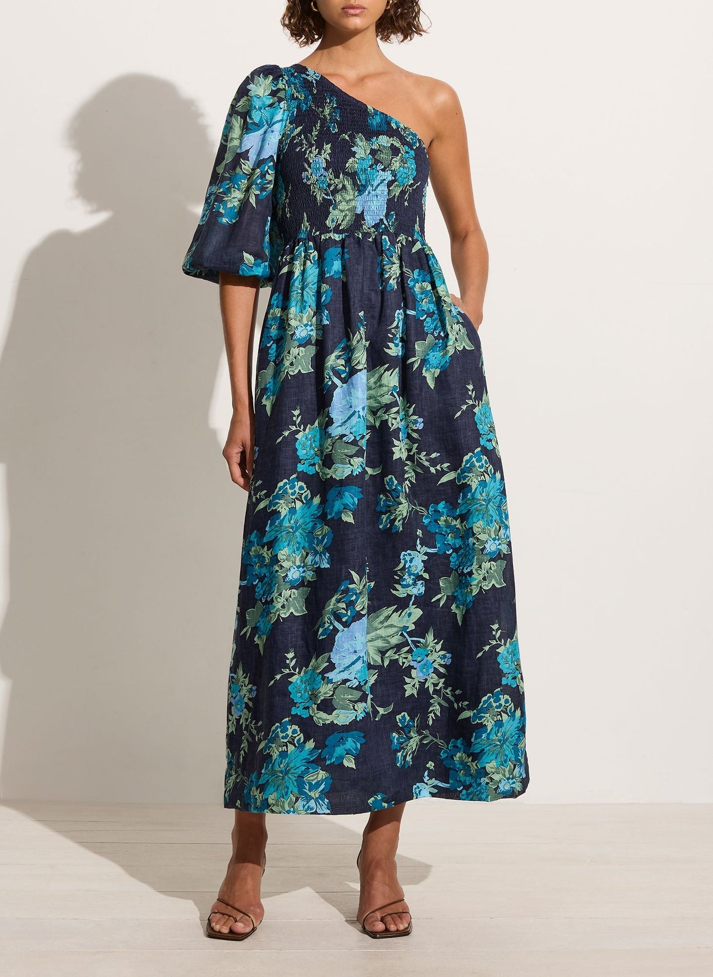 Faithful the Brand Anha Maxi Dress - Escala Floral Navy