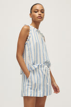 Load image into Gallery viewer, Melissa Nepton Kimy Top - Light Blue Wide Stripe