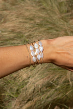 Load image into Gallery viewer, Karen Lazar 2MM Signature Bracelet with 3 Pear Pearls