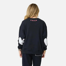 Load image into Gallery viewer, Kerri Rosenthal Ex-Boyfriend Patchwork Sweatshirt - Black