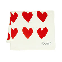 Load image into Gallery viewer, Kerri Rosenthal Imperfect Heart Blanket - Cherri