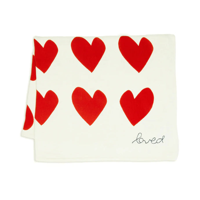 Kerri Rosenthal Imperfect Heart Blanket - Cherri