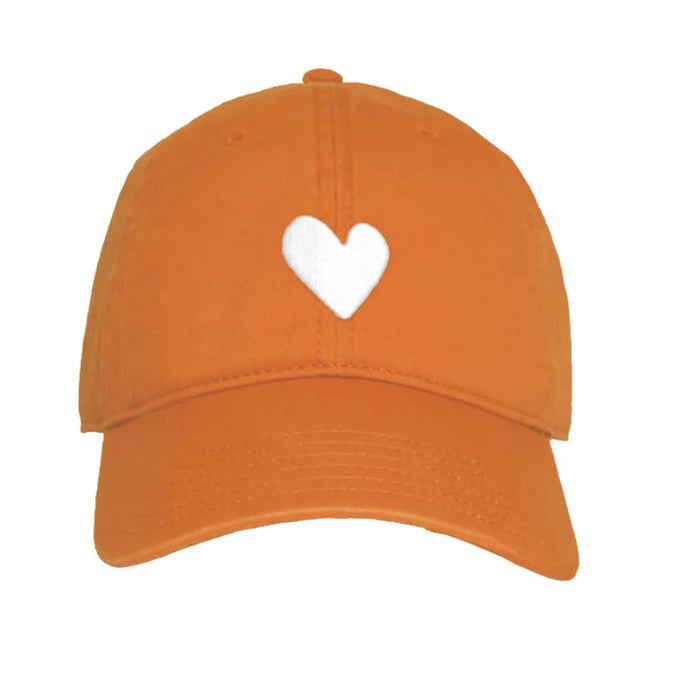 Kerri Rosenthal Texas Baseball Hat Heart Patch - Orange-White