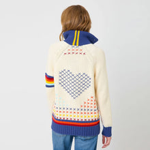 Load image into Gallery viewer, Kerri Rosenthal Joy Imperfect Heart Sweater Coat - Birch