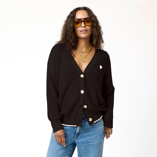 Kerri Rosenthal Slouchy Cardigan - Black