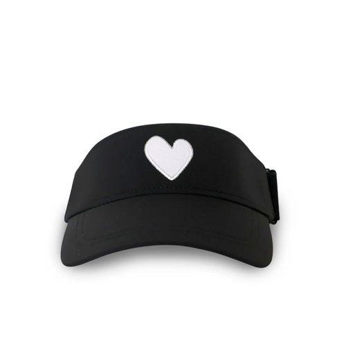 Kerri Rosenthal KR Imperfect Heart Visor - Black/White