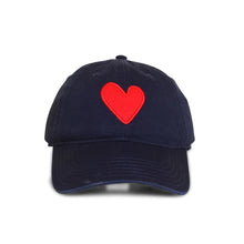 Load image into Gallery viewer, Kerri Rosenthal KR Imperfect Heart Hat - Navy