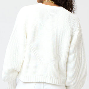 Kerri Rosenthal Alaina Cardigan - White